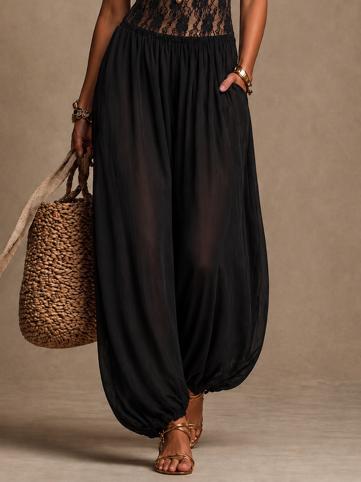 Laia | Mono halter con pizzo fluido