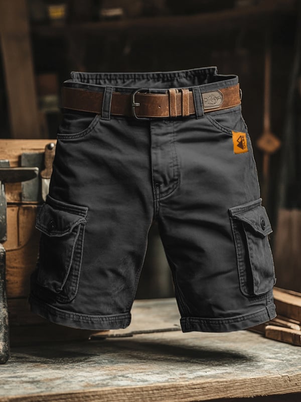 Cazel | Pantaloni cargo corti rétro con molteplici tasche