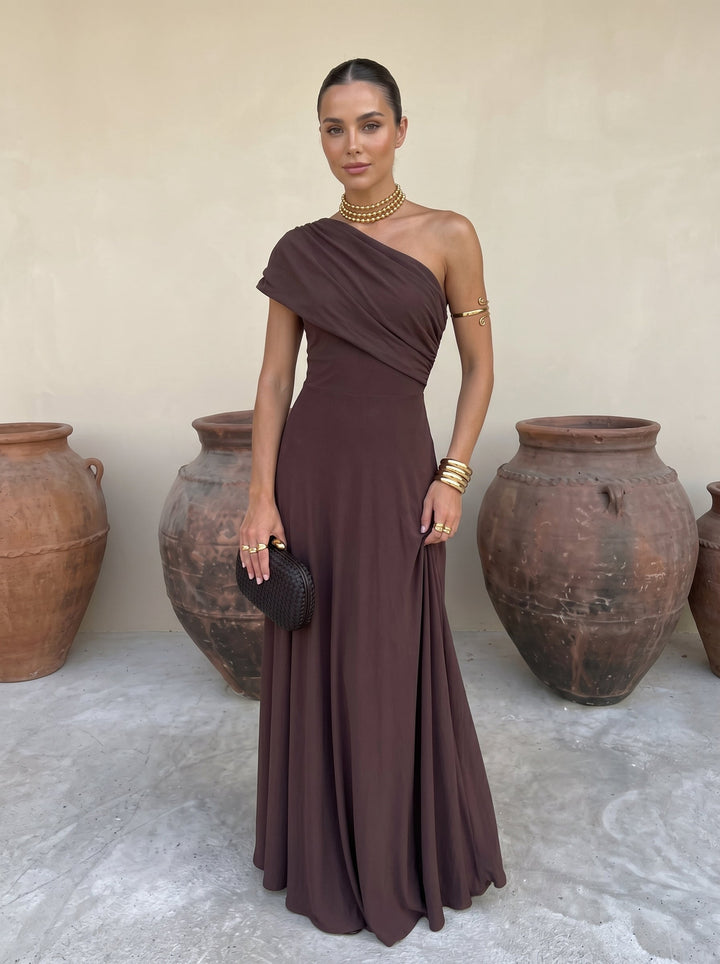 Toledo™ | Vestito Lungo Drappeggiato Elegante