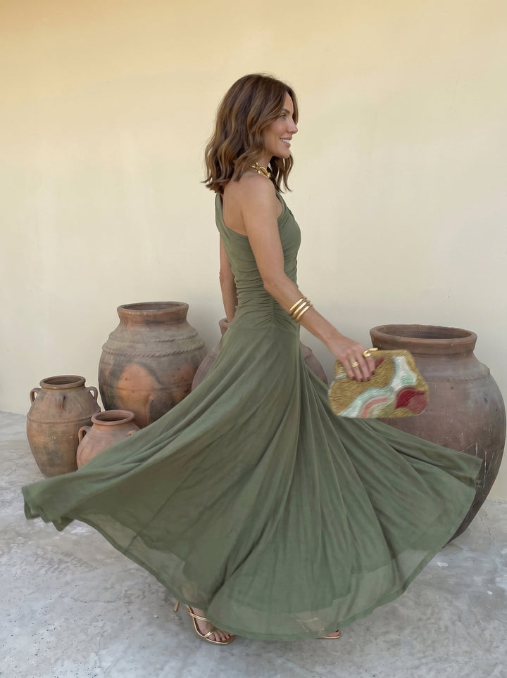 Toledo™ | Vestito Lungo Drappeggiato Elegante