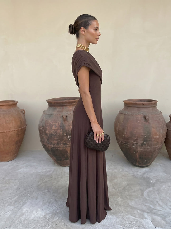 Toledo™ | Vestito Lungo Drappeggiato Elegante